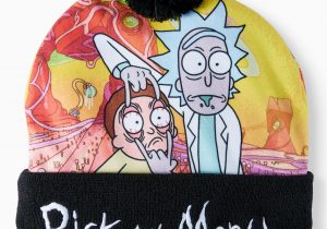 Rick and Morty area Rug Rick and Morty Men S Rick and Morty Cuffed Cap with Pom Walmart