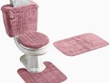 Rose Colored Bathroom Rugs Amazon Com 5 Piece Rose Pink Bathroom Rug Set Includes