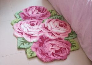 Rose Colored Bathroom Rugs Elegant Rose Flower Bath Rug Floor Mat Door Rug Best