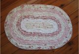 Rose Colored Bathroom Rugs Ruffle Vintage Pink Rose Cotton Quilted Bath Rug Mat B Ebay
