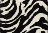 Round Animal Print area Rugs Well Woven Madison Shag Safari Zebra Black Animal Print area Rug 3 3 X 5 3