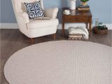 Round area Rug 5 Ft Tayse Largo Cream Outdoor 6 Foot Round area Rug for Living Bedroom or Dining Room solid