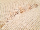 Round area Rug with Fringe Round Jute Rug with Fringes