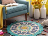 Round area Rugs Overstock Com Danai Boho Paisley Round Wool area Rug – Overstock – 26637009