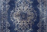 Round Blue oriental Rugs Dara Rugs 3931 Dark Blue oriental 5 X 7 area Rug Carpet New