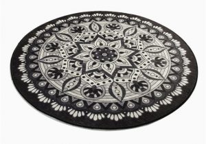 Round Brown Bathroom Rug Black & White Red Blue Brown Mandala Round Home Decor Bathroom Rug soft Bath Mat Eco Friendly Gift for Her Diameter 40"