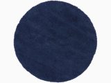 Round Dark Blue Rug Nourison Floor Coverings Malibu Shag Msg01 Dark Blue 4′ Round area …