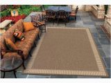 Round Indoor Outdoor area Rugs Couristan Recife Wicker Stitch Cocoa-natural 9 Ft. X 9 Ft. Round …