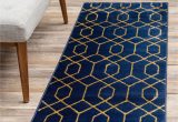 Royal Blue and Gold area Rug Navy Blue Gold 2 X 10 Marilyn Monroe