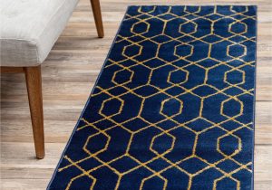 Royal Blue and Gold area Rug Navy Blue Gold 2 X 10 Marilyn Monroe
