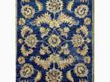 Royal Blue and Gold Rug Blue and Gold Royal Jacobean Rug – Overstock – 31297661