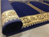 Royal Blue and Gold Rug Portable Royal Blue Hira Prayer Rug Muslim Prayer Rug Musalla …