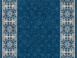 Royal Blue and Grey area Rug Otterville Geometric Royal Blue Ivory area Rug