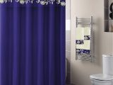 Royal Blue Bath Rug Sets Luxury Home Collection 18 Pc Bath Rug Set Embroidery Non Slip Bathroom Rug Mats and Rug Contour and Shower Curtain and towels and Rings Hooks and