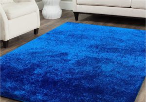 Royal Blue Fuzzy Rug Amazing Rugs Fuzzy Shaggy 2 X 3 Frieze Electro Blue Indoor solid area Rug
