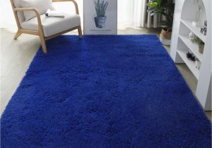 Royal Blue Plush Rug Lifup soft Fluffy Rectangle area Rug, Cozy Plush Shaggy Carpet for Living Room Bedroom Home DÃ©cor Royal Blue 6.6 X 9.8 Feet
