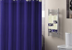 Royal Purple Bath Rugs Luxury Home Collection 18 Pc Bath Rug Set Embroidery Non Slip Bathroom Rug Mats and Rug Contour and Shower Curtain and towels and Rings Hooks and