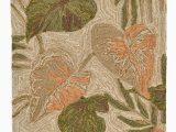 Rubber Backed Outdoor area Rugs area Rugs "tropical Foliage" Indoor Outdoor Rug 24" X 36" island Style