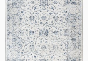 Rug White and Blue Hampton Collection Traditional White Blue area Rug Walmart