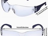 Rugged Blue Diablo Safety Glasses 24 Pieces Protective Polycarbonate Eyewear Safety Glasses Impact Resistant Lens E Size for Eye Protection
