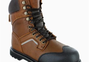 Rugged Blue Work Boots Rugged Blue Est118-brown-steel-7m 8″ Jackson Steel toe Work Boots, English, Leather, 7 M, Brown