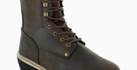 Rugged Blue Work Boots Rugged Blue Ms003-st-14w Pioneer Ii Insulated Logger Boot Steel toe – 14w, English, Capacity, Volume, Leather, 14w, Brown ()