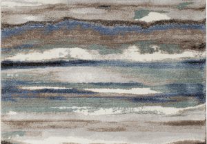 Rugs Brown and Blue Jayesh Abstract Blue Brown area Rug