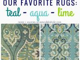 Rugs with Blue and Green Remodelaholic