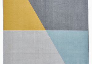 Rugs Yellow and Blue Vancouver 18487 Grey Blue Yellow Rug