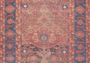 Rust and Blue area Rugs Lf 07 Mh Rust Blue