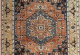 Rust Colored 8×10 area Rug 8 X 10 Transitional Rust orange Black and Beige Color