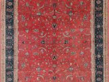 Rust Colored 8×10 area Rug All Over Rust Red Floral Peshawar oriental Hand Knotted 8×10
