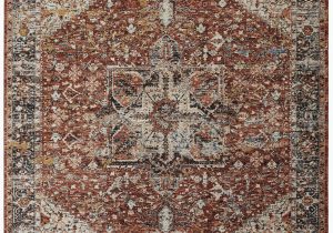 Rust Colored 8×10 area Rug Roma Abstract Rust area Rug