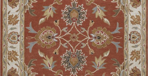 Rust Colored 8×10 area Rug Vn9713 Color Rust Size 8 X 10