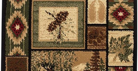 Rustic Cabin Lodge area Rugs Rugs 4 Less Collection Rustic Western and Native American Wildlife and Wilderness Cabin Lodge Accent area Rug R4l 386 2×3