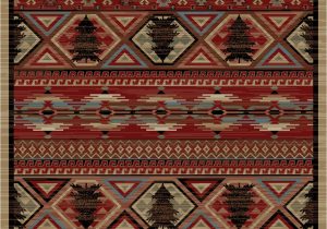 Rustic Lodge Style area Rugs Dean Lodge King Red Pine Rustic area Rug 5 3" X 7 3"