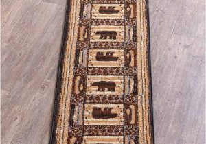 Rustic Log Cabin area Rugs Details About Lodge Accent Runner area Rug Log Cabin Brown Bear Rustic Living Room Home Decor