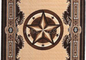 Rustic Texas Star area Rugs Rugs 4 Less Collection Texas Lone Star State Novelty area Rug Chocolate Brown 723 5 X7