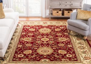 Safavieh Lyndhurst Red Ivory area Rug Safavieh Lyndhurst Collection 6′ X 9′ Red / Ivory Lnh212f Traditional oriental Non-shedding Living Room Bedroom Dining Home Office area Rug