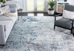 Safavieh Rugs Blue and White Safavieh aston Iwa 9 X 12 Light Blue/gray Indoor Abstract Bohemian …