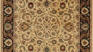 Safavieh Stratford Collection Wool area Rug Ivory & Black Floral Agra oriental area Rug Wool Hand Tufted Living Room 8 X10