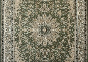 Sage Green area Rug 5×7 Feraghan New City Traditional isfahan Wool Persian area Rug 4 Round Sage Green