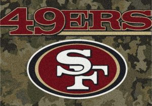 San Francisco 49ers area Rugs Milliken San Francisco 49ers Milliken 46" X 64" Camo area Rug