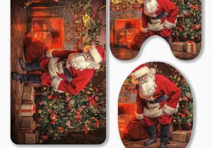 Santa Claus Bathroom Rugs Eczjnt Santa Claus Bring the Sack with Gifts for Christmas