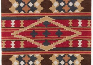 Santa Fe Style area Rugs Red Brown and Blue Santa Fe Rug