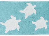 Sea Turtle Bath Rug Panama Jack Sea Turtles Bath Rug 21” X 34” Aqua Blue