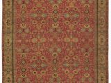 Secure area Rug to Carpet Traditionals Ikat Hand Knotted Wool Red area Rug