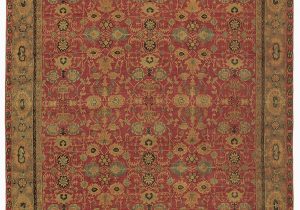 Secure area Rug to Carpet Traditionals Ikat Hand Knotted Wool Red area Rug