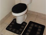 Set Of Bathroom Rugs 3pc Bathroom Set Rug Contour Mat toilet Lid Cover solid