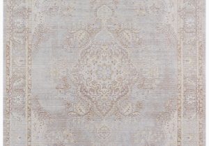 Shabby Chic Style area Rugs Modern Ivory and Gray Faded Persian Rug